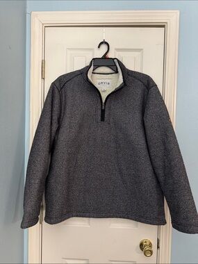 Orvis Men's Heather Gray Half-Zip Pullover